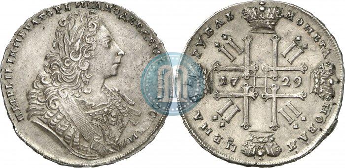 Фото 1 рубль 1729 года  "Тип 1729"