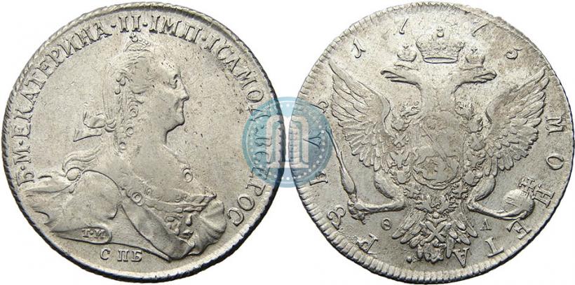 Picture 1 rouble 1773 year СПБ-ФЛ 