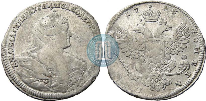 Picture Poltina 1738 year  "Moscow type"