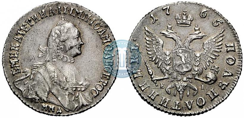 Фото Полуполтинник 1765 года ММД-EI-Т.I. 