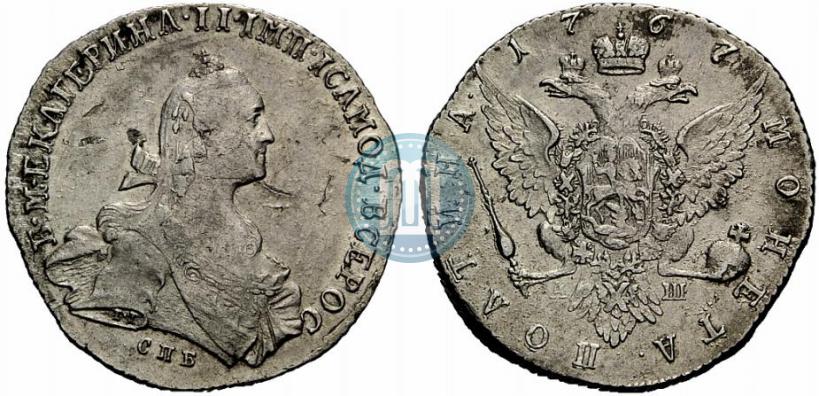 Picture Poltina 1767 year СПБ-АШ 