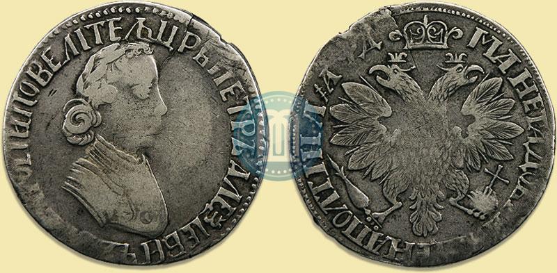 Фото Полтина 1704 года  "Портрет работы Ф. Алексеева"