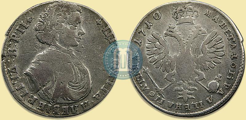Picture Poltina 1710 year  "Portrait of 1707"