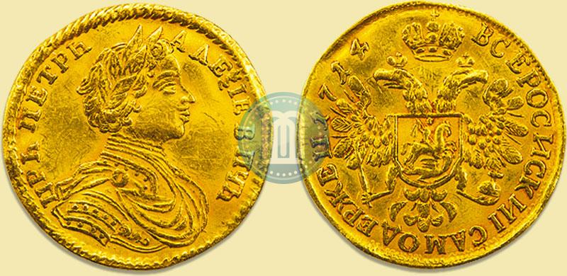 Picture 1 ducat 1714 year  