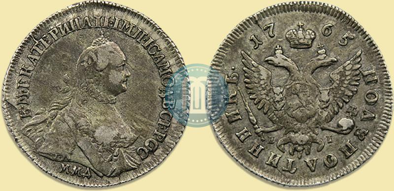 Фото Полуполтинник 1765 года ММД-EI-Т.I. 