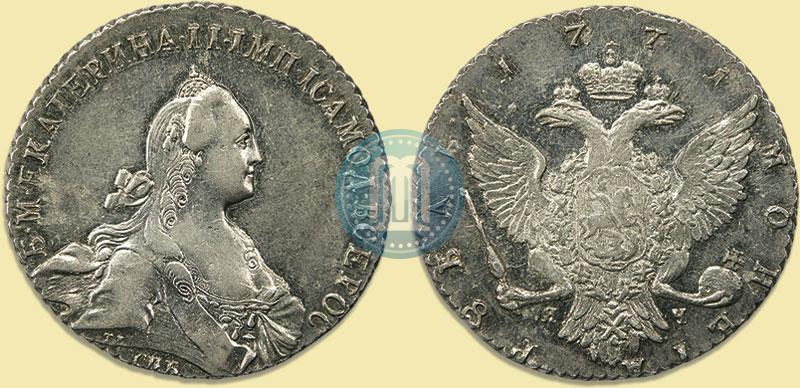 Picture 1 rouble 1771 year СПБ-ЯЧ 