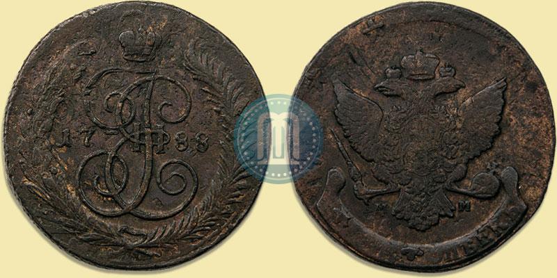 Picture 5 kopecks 1788 year ММ 