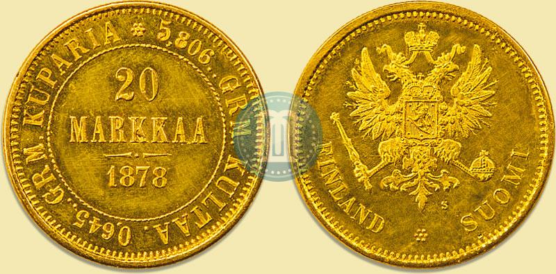 Picture 20 markkaa 1878 year S 