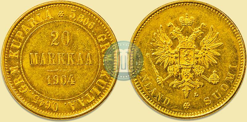 Picture 20 markkaa 1904 year L 