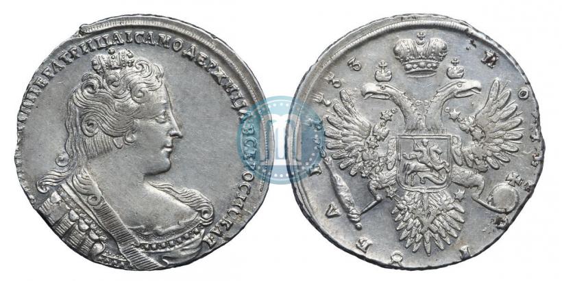 Picture 1 rouble 1733 year  