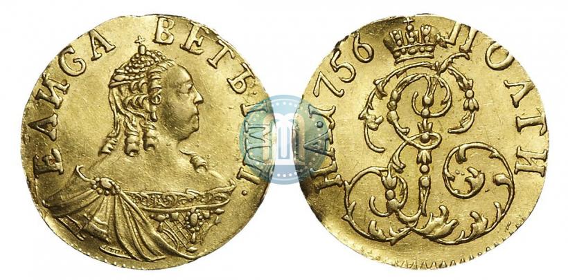 Фото Полтина 1756 года  