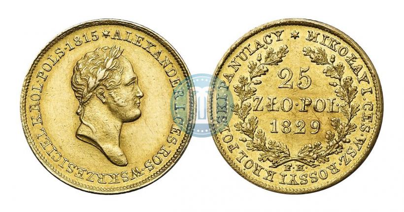 Picture 25 złotych 1829 year FH 