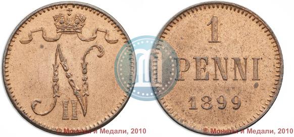Picture 1 penni 1899 year  
