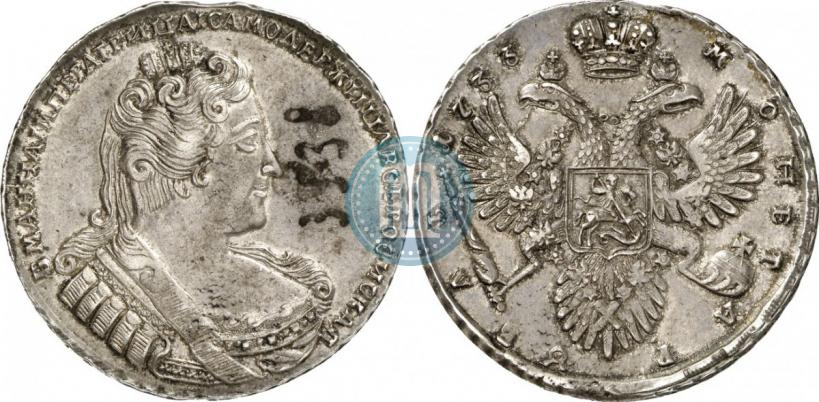 Picture 1 rouble 1733 year  