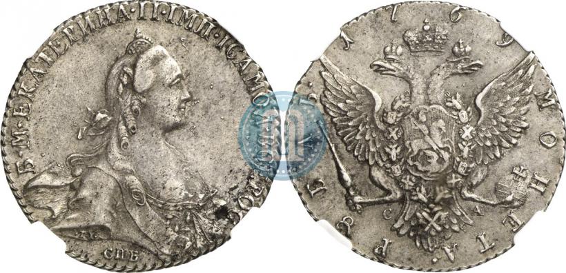 Picture 1 rouble 1769 year СПБ-СА 