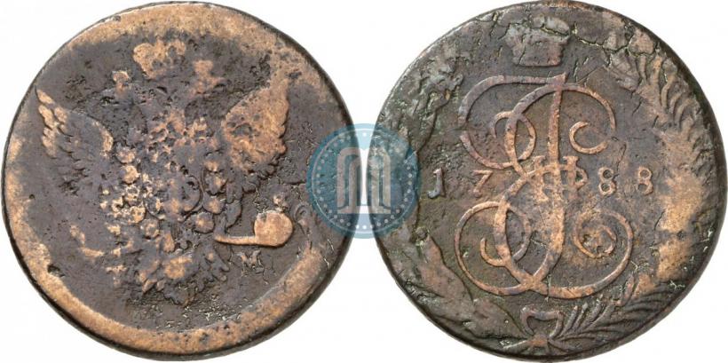Picture 5 kopecks 1788 year ТМ 
