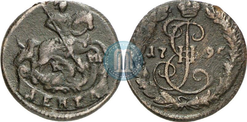 Фото Денга 1795 года КМ 