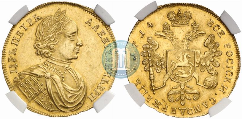 Picture 2 ducats 1714 year  