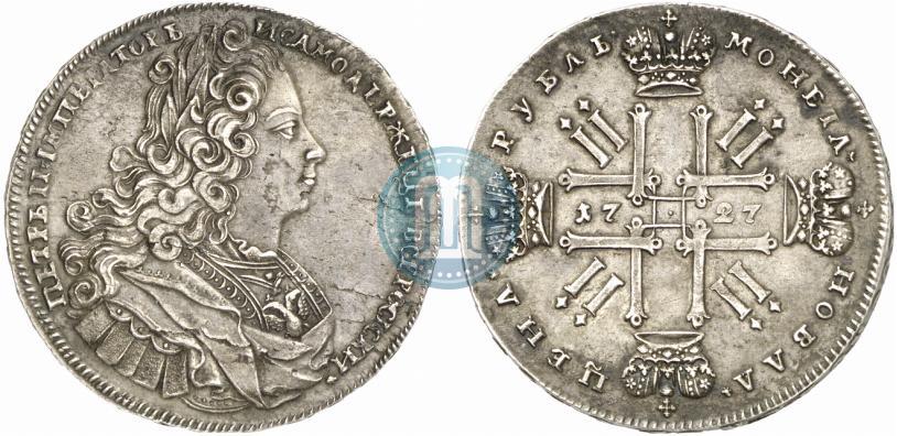Picture 1 rouble 1727 year  "Moscow type"
