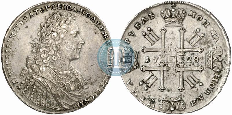 Фото 1 рубль 1728 года  "Тип 1728"