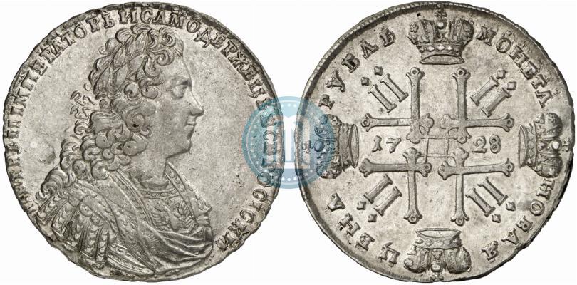 Фото 1 рубль 1728 года  "Тип 1728"