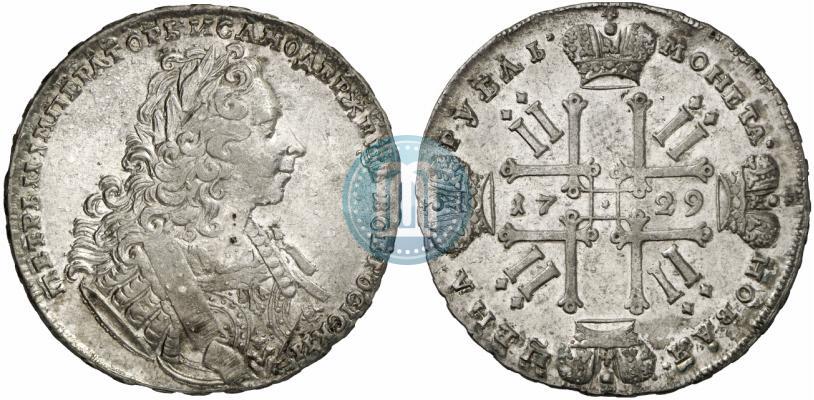 Фото 1 рубль 1729 года  "Тип 1729"