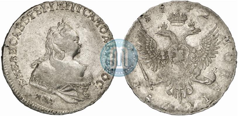 Picture 1 rouble 1742 year ММД 