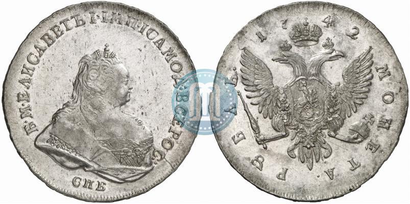 Picture 1 rouble 1742 year СПБ 