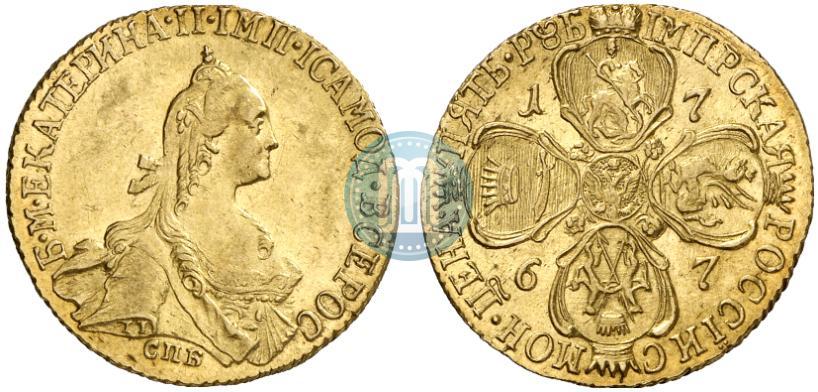 Picture 5 roubles 1767 year СПБ 