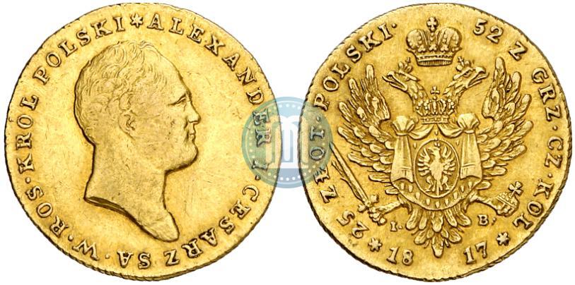 Picture 25 złotych 1817 year IB 