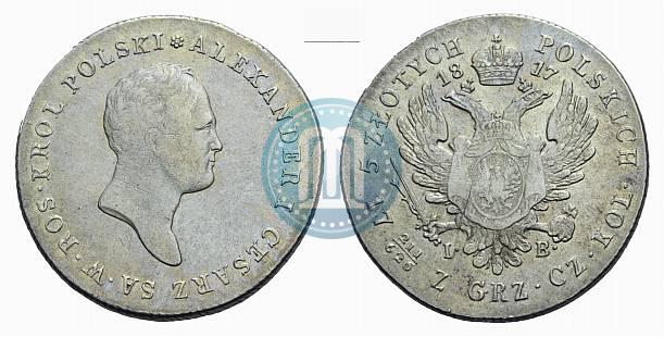 Picture 5 złotych 1817 year IB 