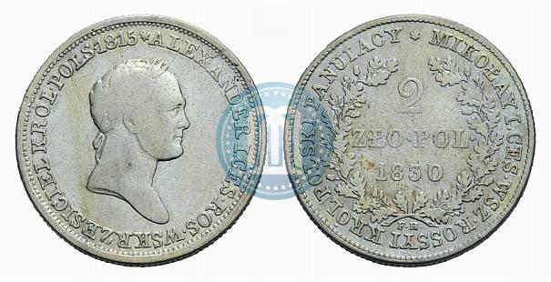 Picture 2 złote 1830 year FH 