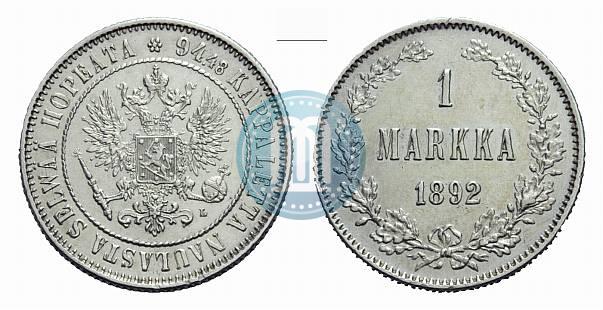 Picture 1 markka 1892 year L 