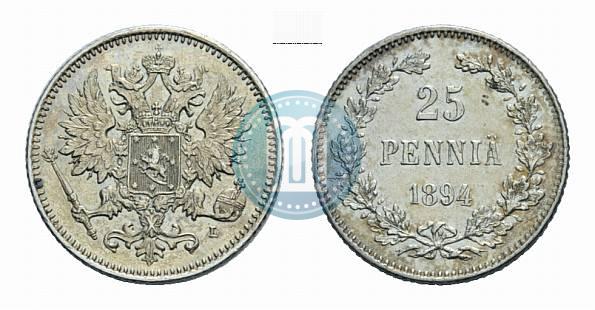Picture 25 pennia 1894 year L 