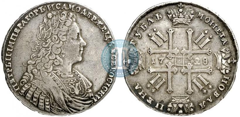 Фото 1 рубль 1728 года  "Тип 1728"