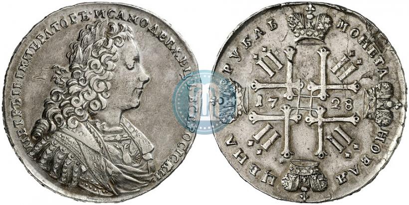 Picture 1 rouble 1728 year  "Type of 1728"