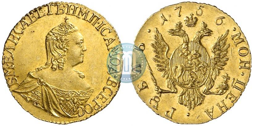 Фото 1 рубль 1756 года  
