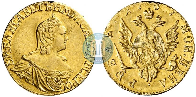 Picture 1 rouble 1757 year  