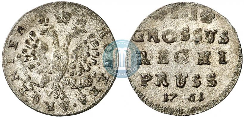 Фото 2 гроша 1761 года  