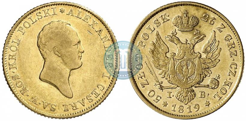 Picture 50 złotych 1819 year IB 