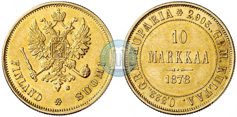 Picture 10 markkaa 1878 year S 