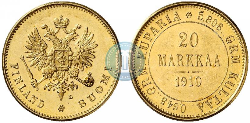 Picture 20 markkaa 1910 year L 