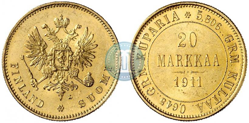 Picture 20 markkaa 1911 year L 