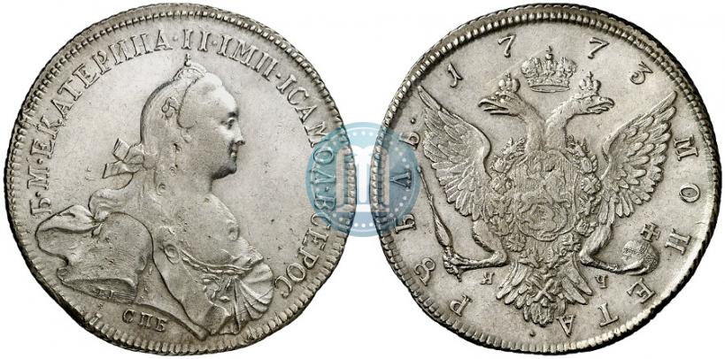 Picture 1 rouble 1773 year СПБ-ЯЧ-Т.I. 