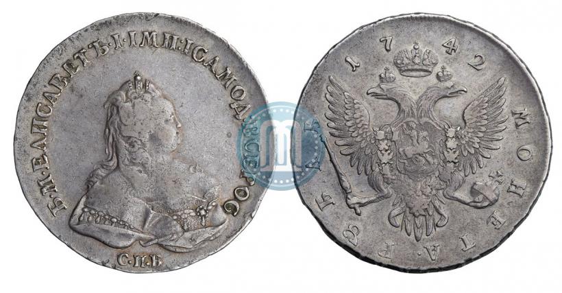 Picture 1 rouble 1742 year СПБ 