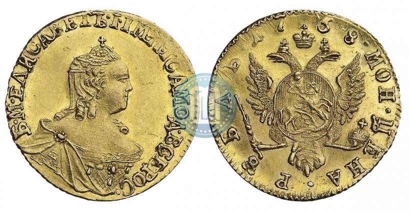 Picture 1 rouble 1758 year  