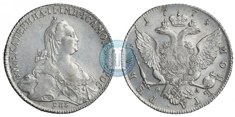 Фото 1 рубль 1774 года СПБ-ФЛ 