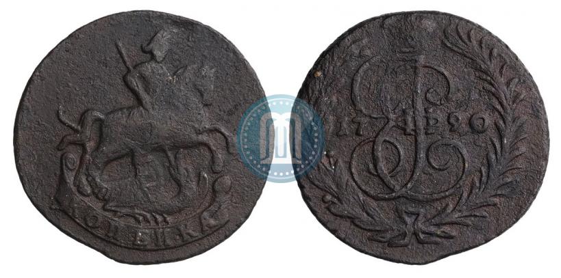 Фото 1 копейка 1790 года  