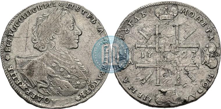 Picture 1 rouble 1723 year OK "Portrait with ermine mantle"