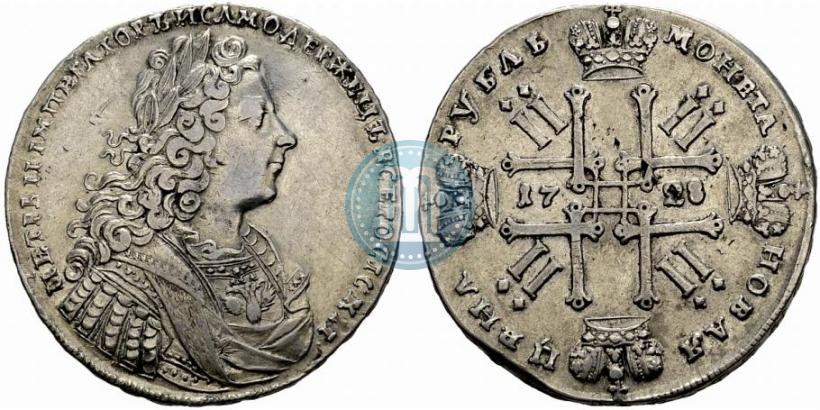 Фото 1 рубль 1728 года  "Тип 1728"